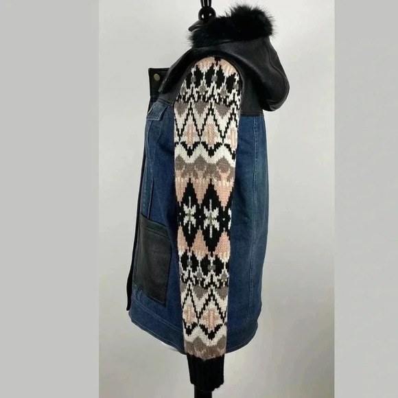 Yigal x Aqua Mixed Media Jacket - Picture 5 of 8